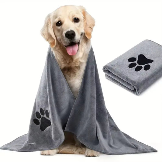 Pet Towel,Microfiber Dog Bath Beauty Towel,Super Absorbent Printing Dog Warming Towel,Thick Dog Cat Blanet,Pet Bath Products