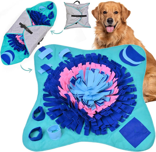 Snuffle Mat for Dogs Large Breed, Cats - 25" X 25’’ Enrichment Toys for Large Snuffle Mat Dogs Encourages Natural Foraging Skills and Stress Relief for Size Small/Medium/Large Dog